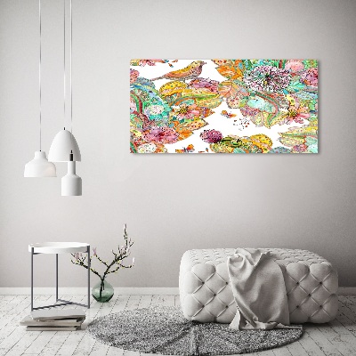 Tableau photo sur toile Oiseau et ornements