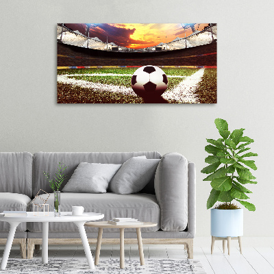 Tableau imprimé sur toile Football sur le stade