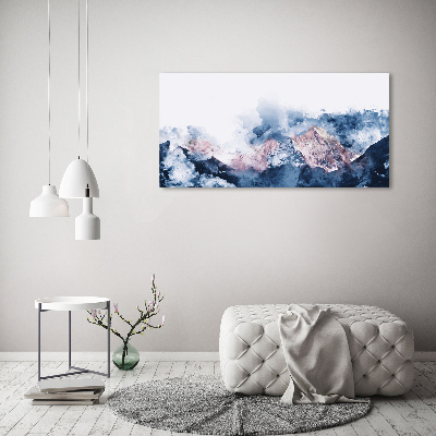 Tableau sur toile Chaîne de montagnes