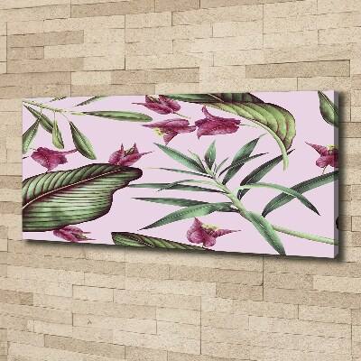 Tableau imprimé sur toile Les fleurs tropicales