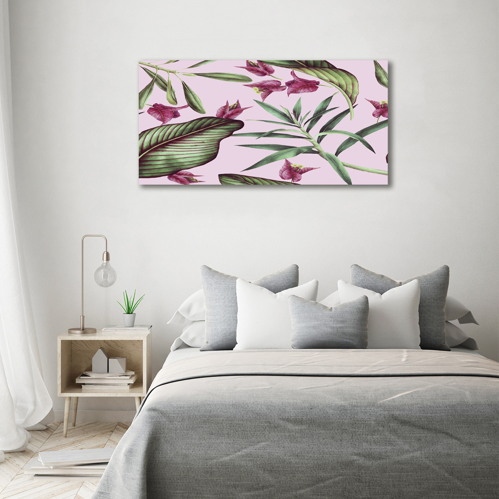 Tableau imprimé sur toile Les fleurs tropicales