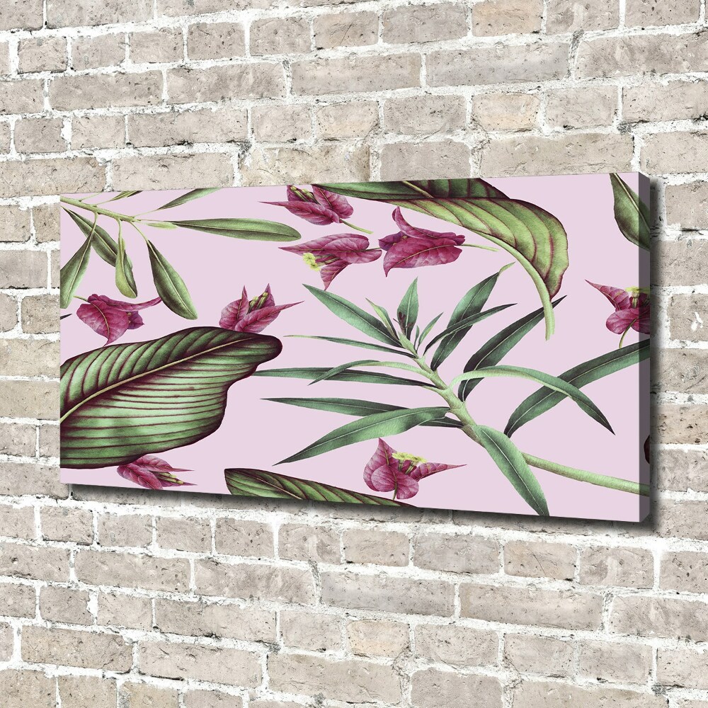 Tableau imprimé sur toile Les fleurs tropicales