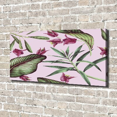 Tableau imprimé sur toile Les fleurs tropicales