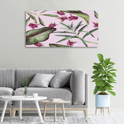 Tableau imprimé sur toile Les fleurs tropicales