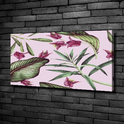 Tableau imprimé sur toile Les fleurs tropicales