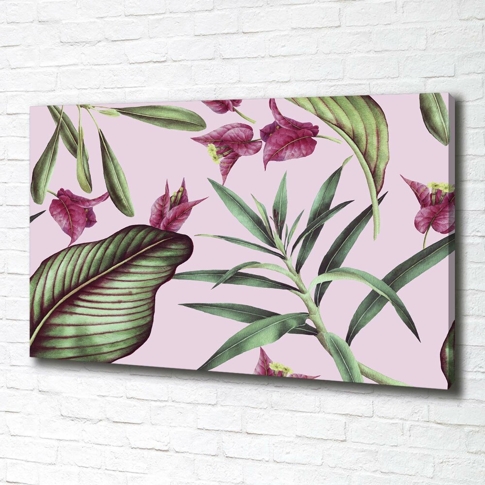 Tableau imprimé sur toile Les fleurs tropicales