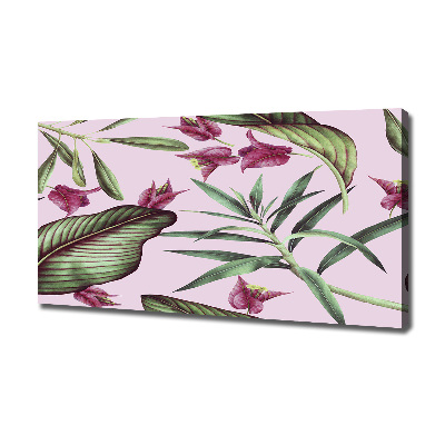 Tableau imprimé sur toile Les fleurs tropicales