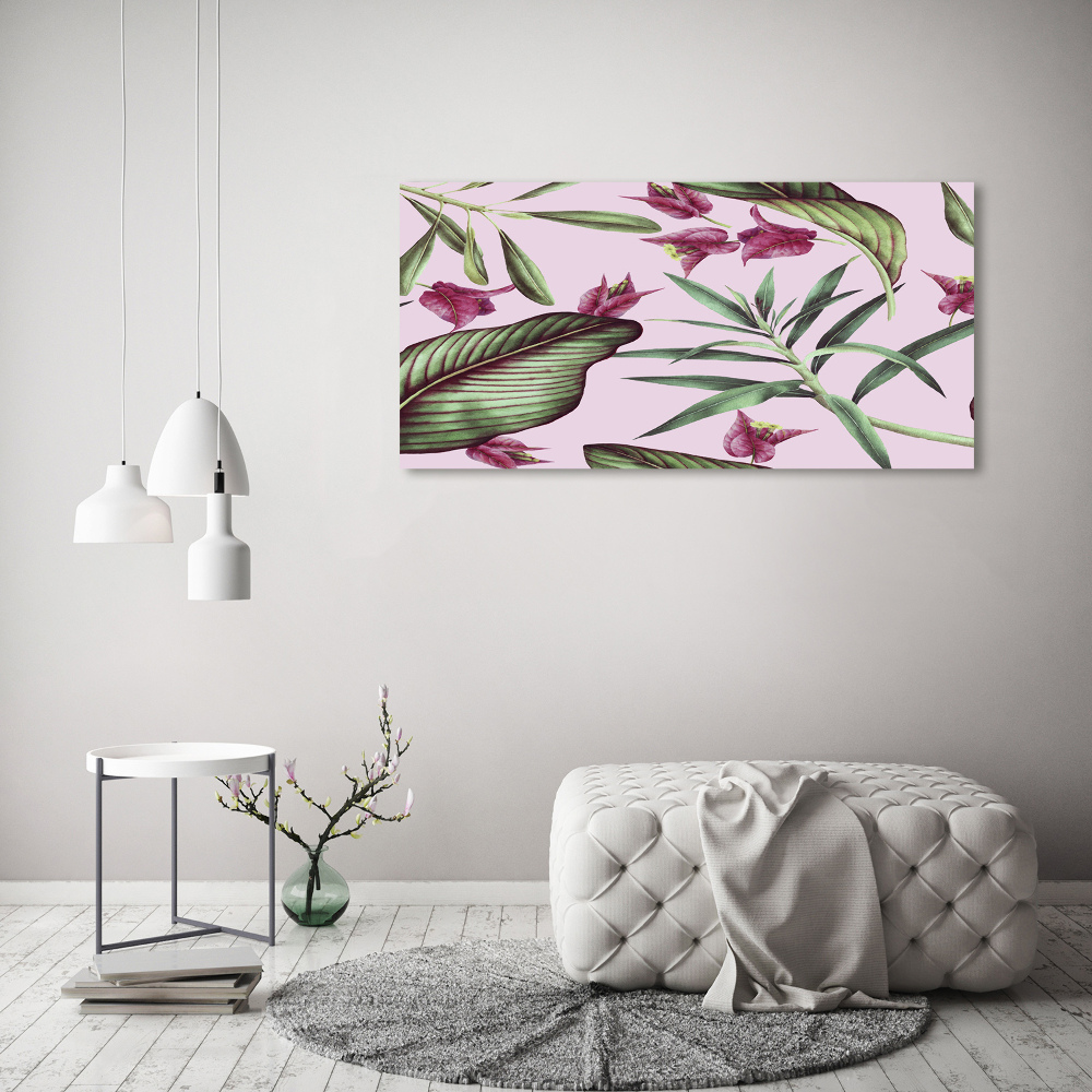 Tableau imprimé sur toile Les fleurs tropicales