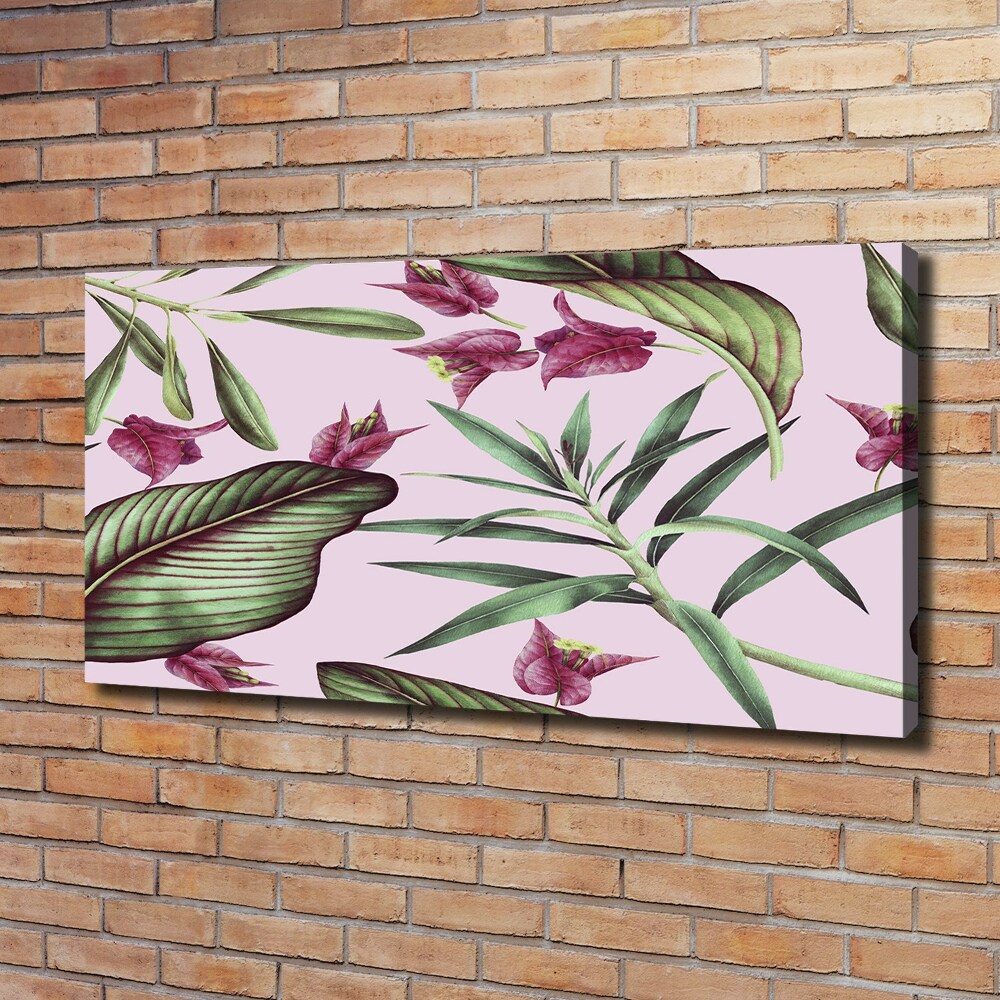 Tableau imprimé sur toile Les fleurs tropicales