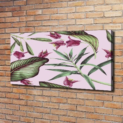 Tableau imprimé sur toile Les fleurs tropicales