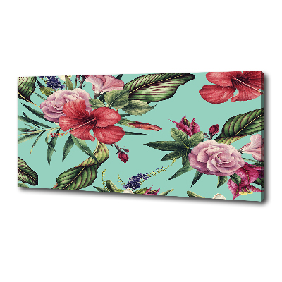 Tableau photo sur toile Fleurs tropicales