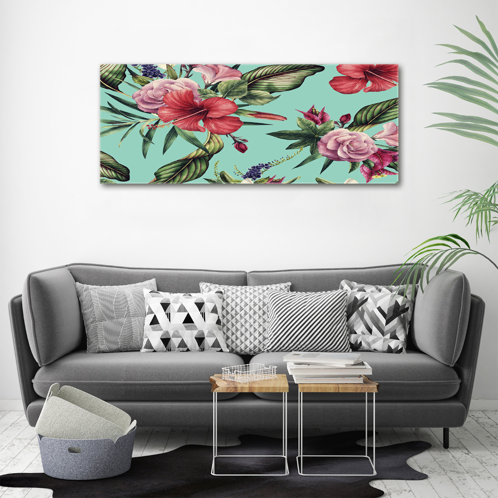 Tableau photo sur toile Fleurs tropicales