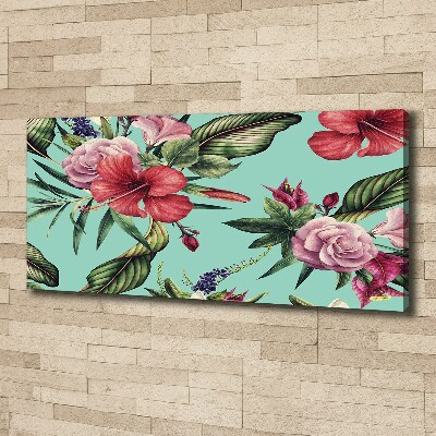 Tableau photo sur toile Fleurs tropicales