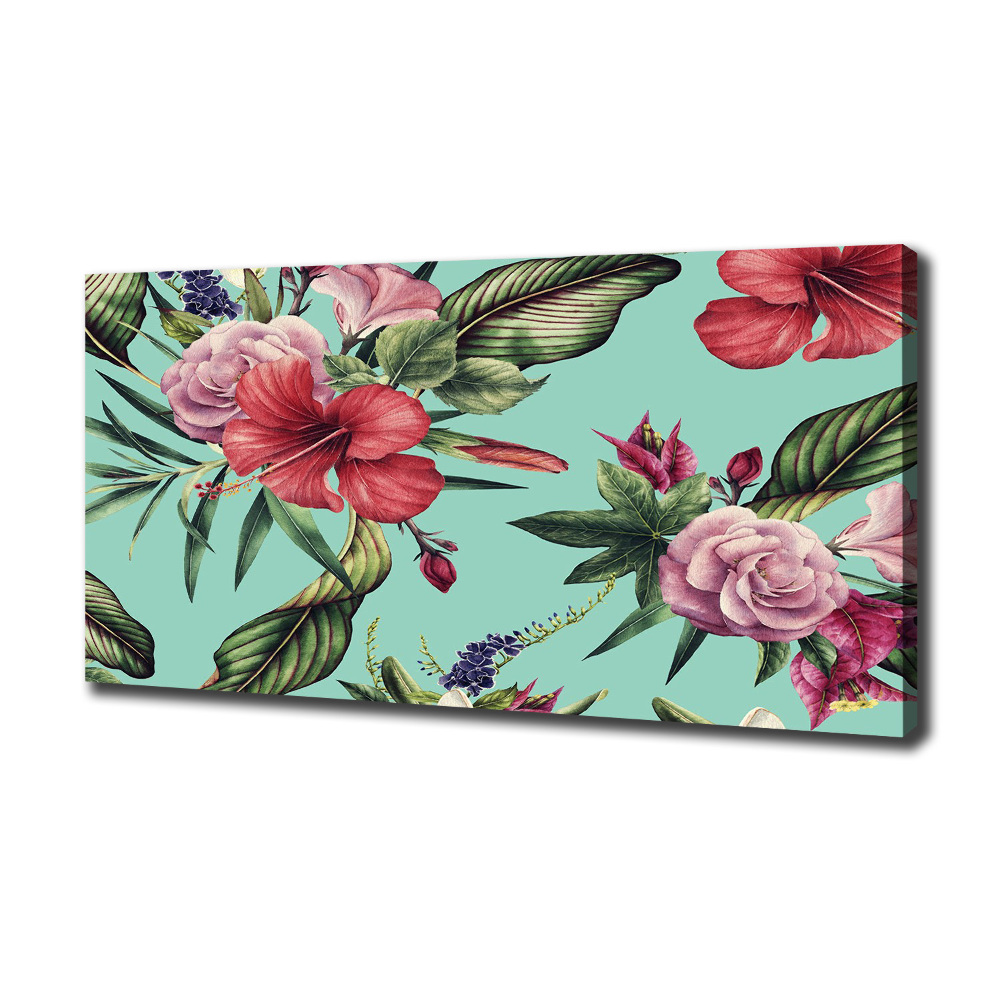 Tableau photo sur toile Fleurs tropicales