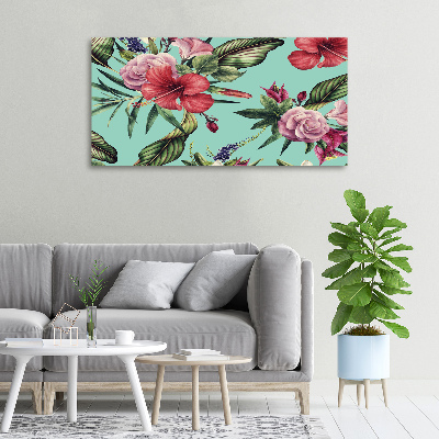 Tableau photo sur toile Fleurs tropicales