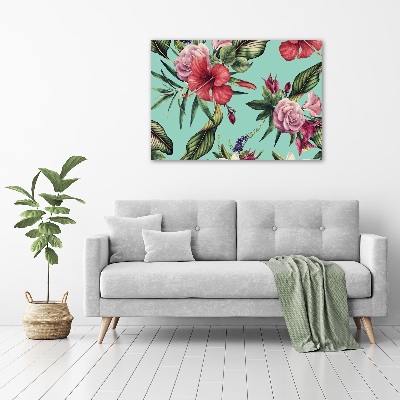 Tableau photo sur toile Fleurs tropicales