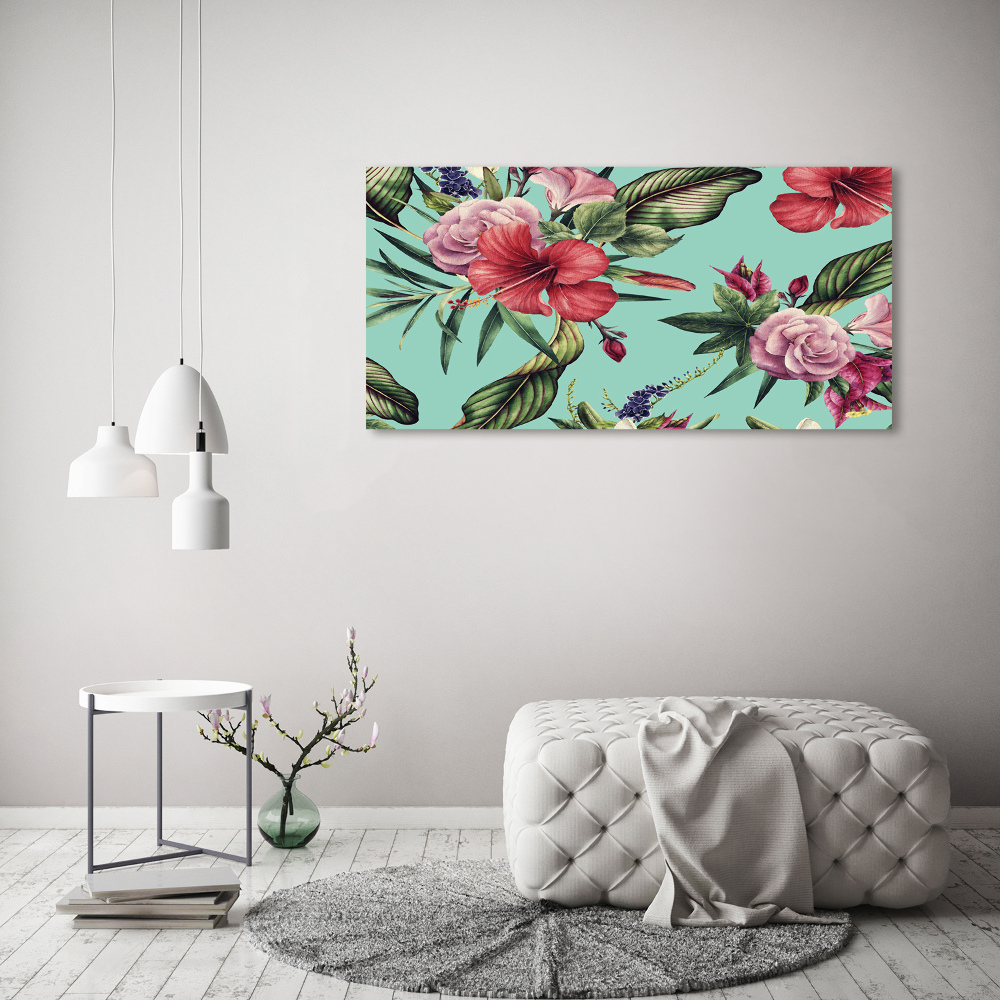 Tableau photo sur toile Fleurs tropicales