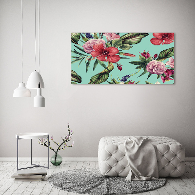 Tableau photo sur toile Fleurs tropicales