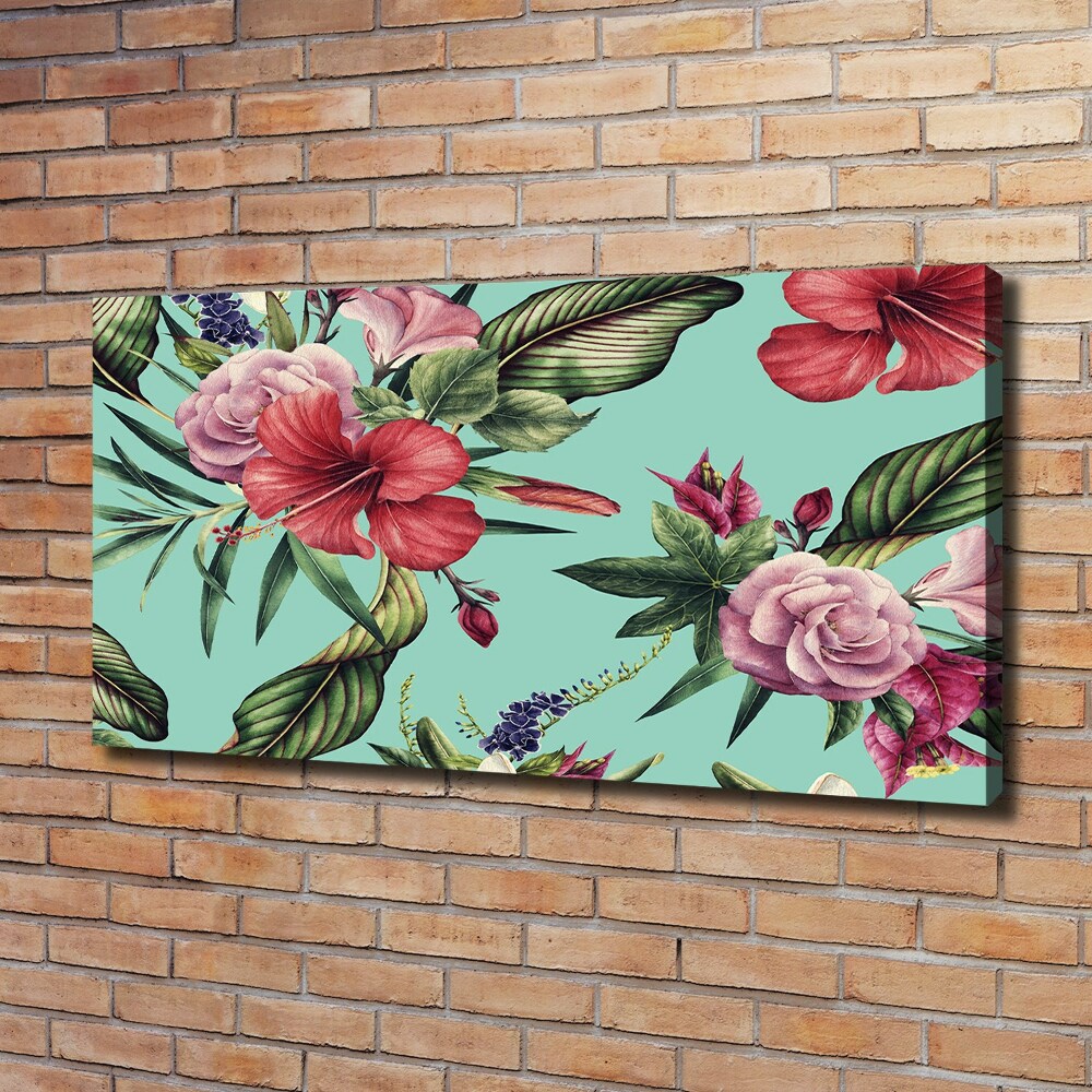 Tableau photo sur toile Fleurs tropicales