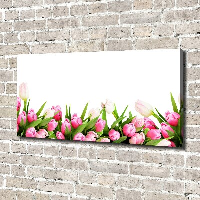 Tableau mural sur toile Tulipes roses