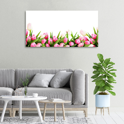 Tableau mural sur toile Tulipes roses