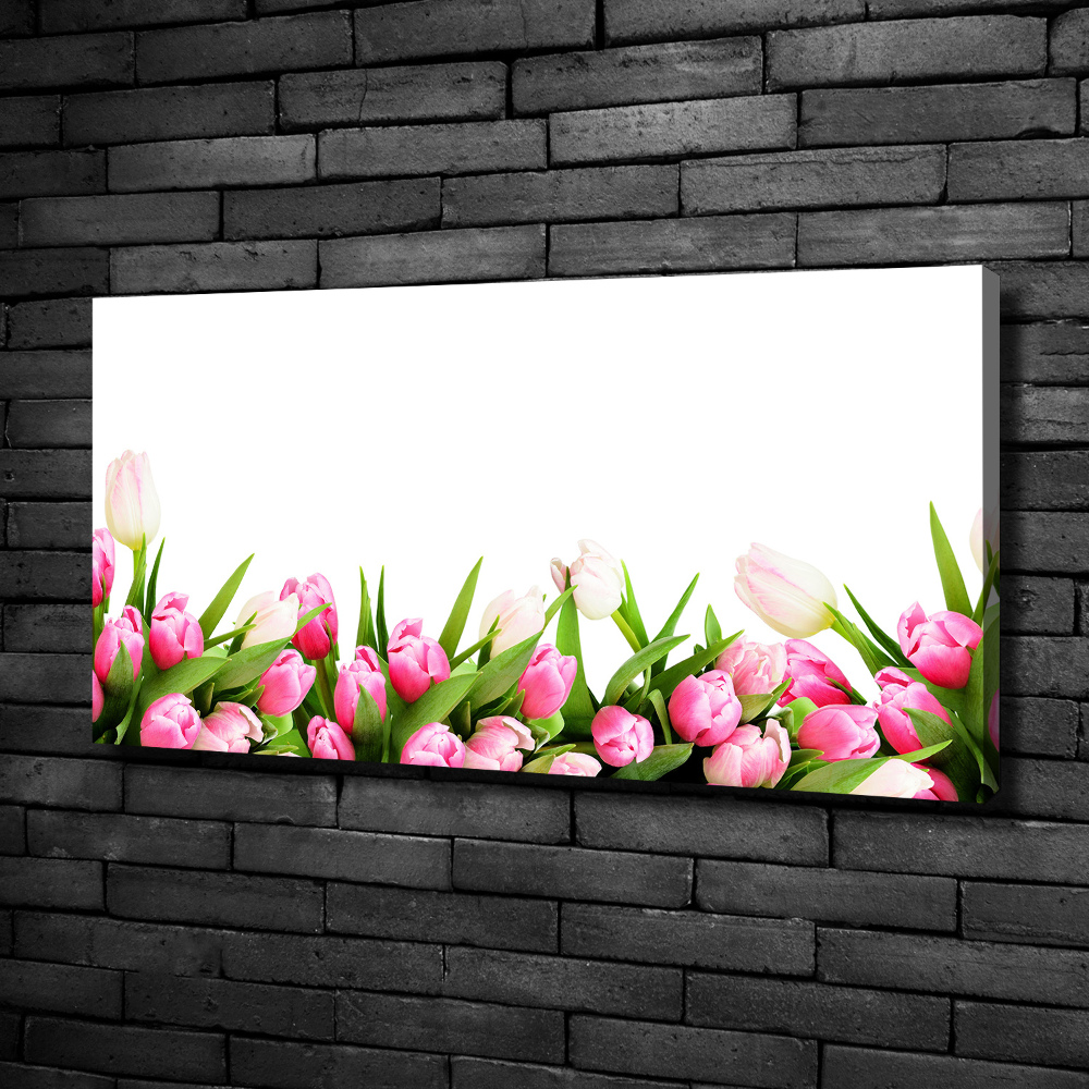 Tableau mural sur toile Tulipes roses