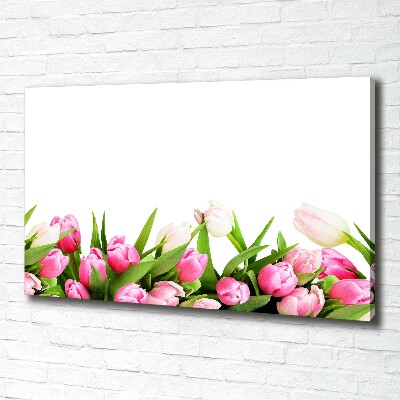 Tableau mural sur toile Tulipes roses