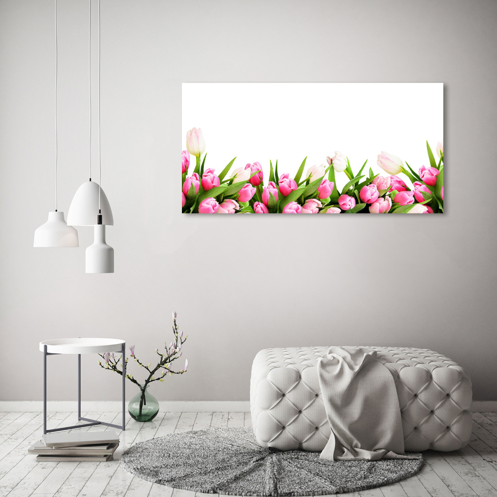 Tableau mural sur toile Tulipes roses