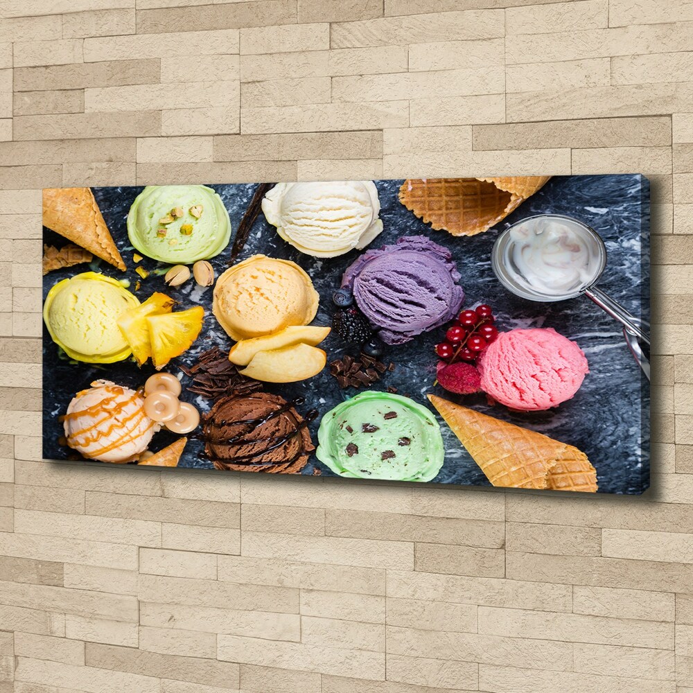 Tableau photo sur toile Glaces colorées