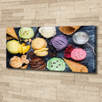 Tableau photo sur toile Glaces colorées