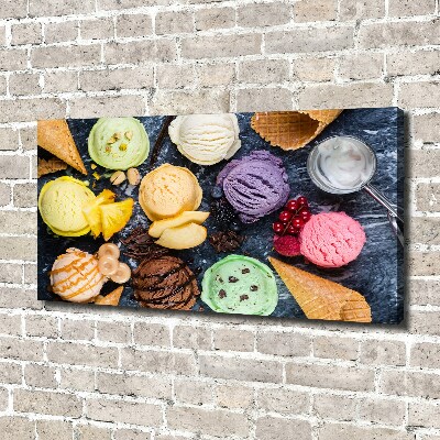 Tableau photo sur toile Glaces colorées