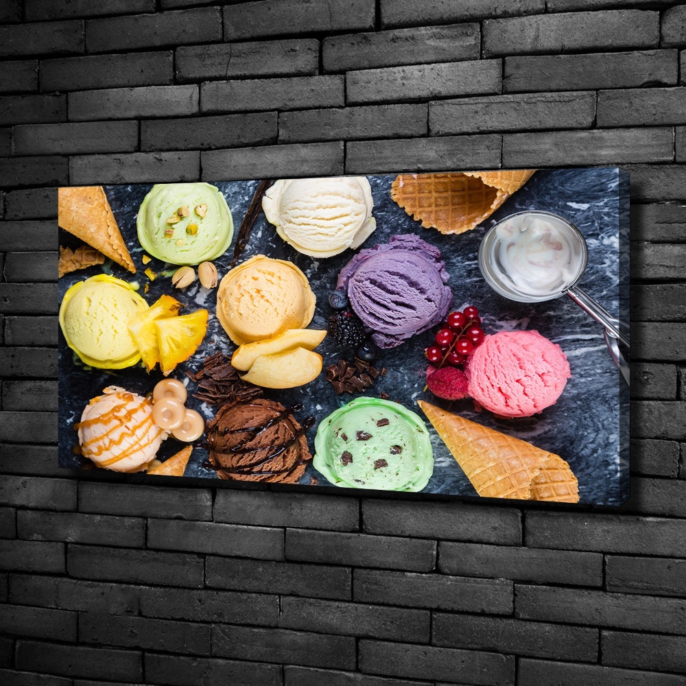 Tableau photo sur toile Glaces colorées