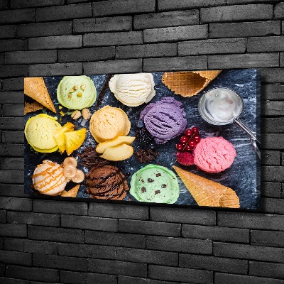 Tableau photo sur toile Glaces colorées