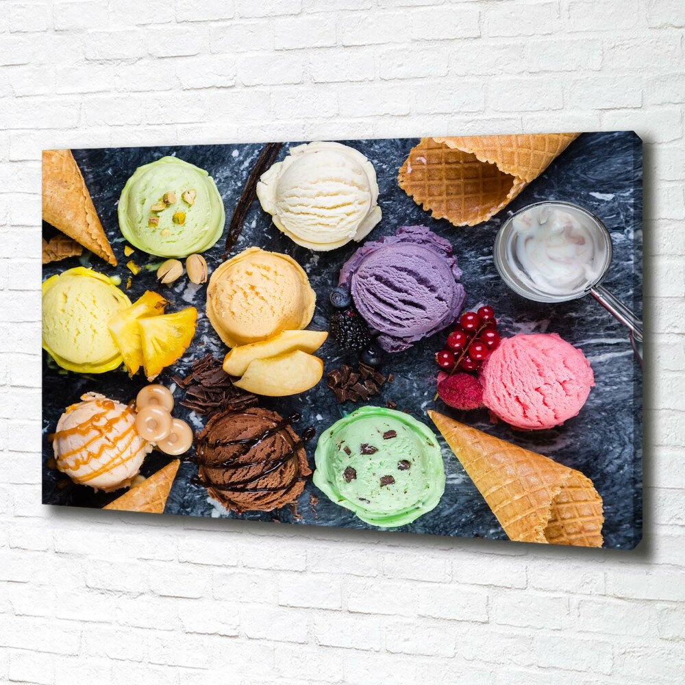 Tableau photo sur toile Glaces colorées