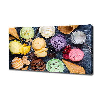 Tableau photo sur toile Glaces colorées