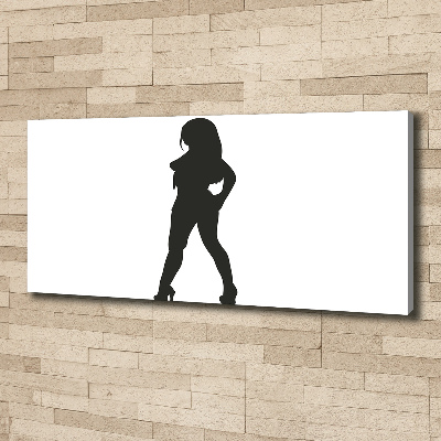 Tableau mural sur toile Silhouette de femme