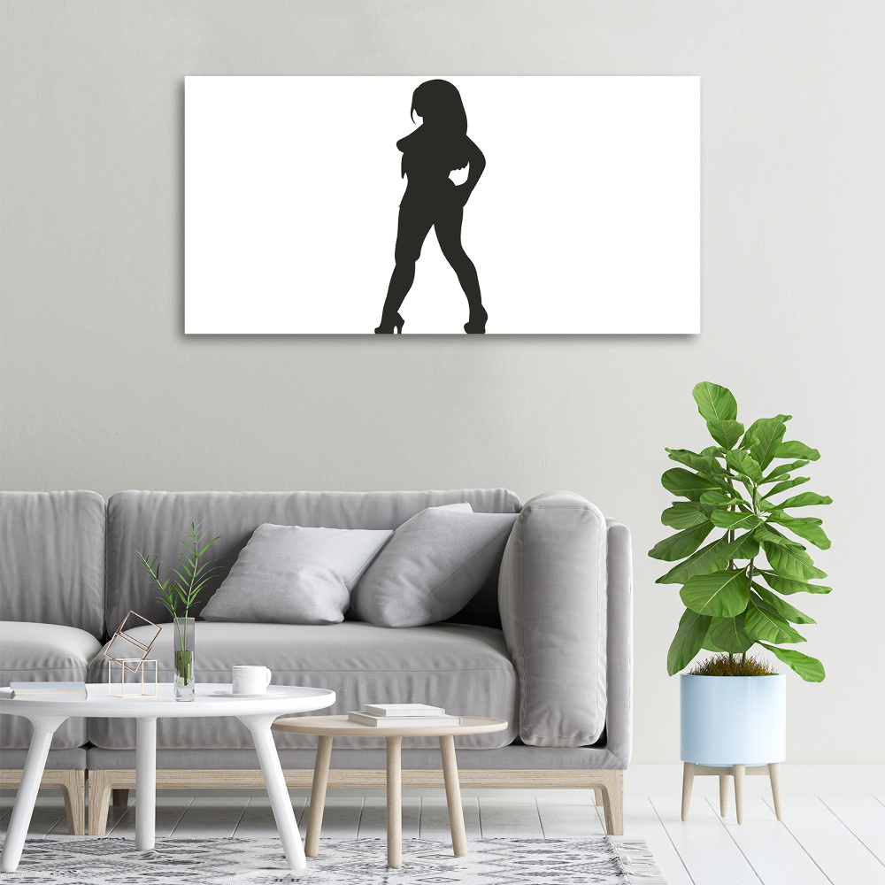 Tableau mural sur toile Silhouette de femme