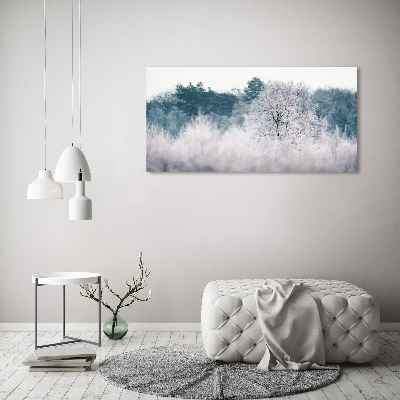 Tableau imprimé sur toile Arbres en hiver