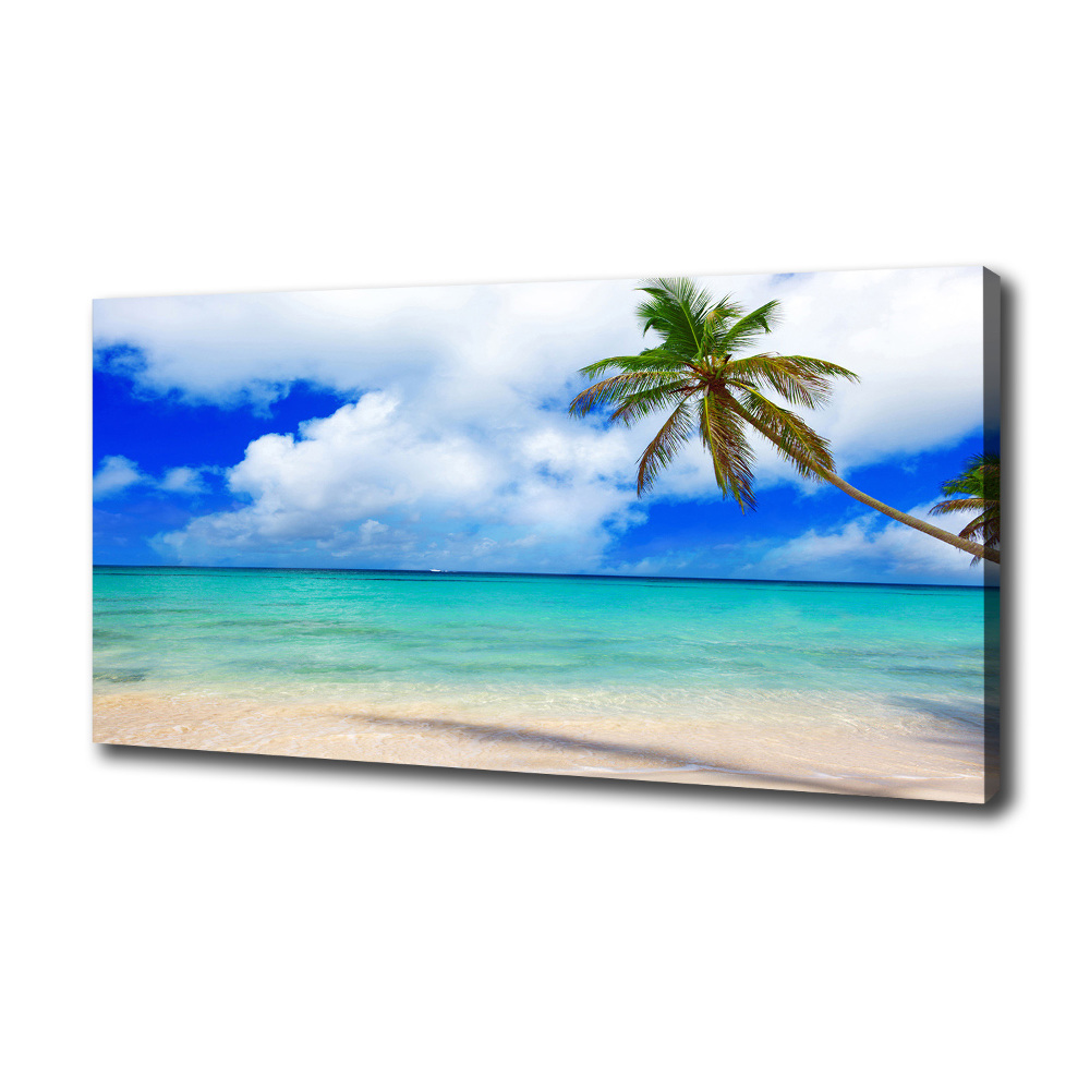 Tableau imprimé sur toile Plage des Caraïbes