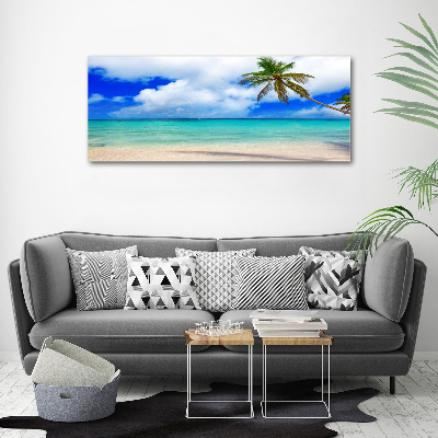 Tableau imprimé sur toile Plage des Caraïbes