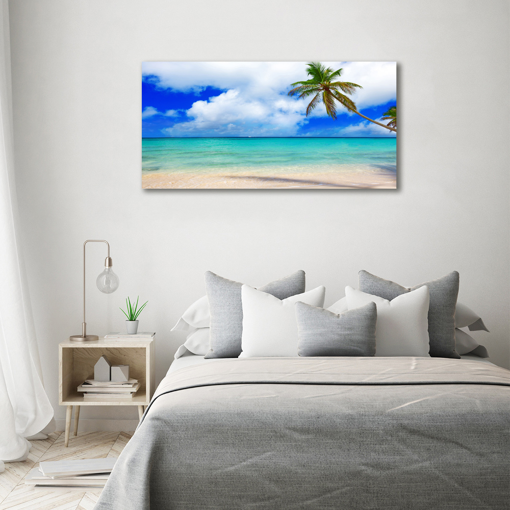 Tableau imprimé sur toile Plage des Caraïbes