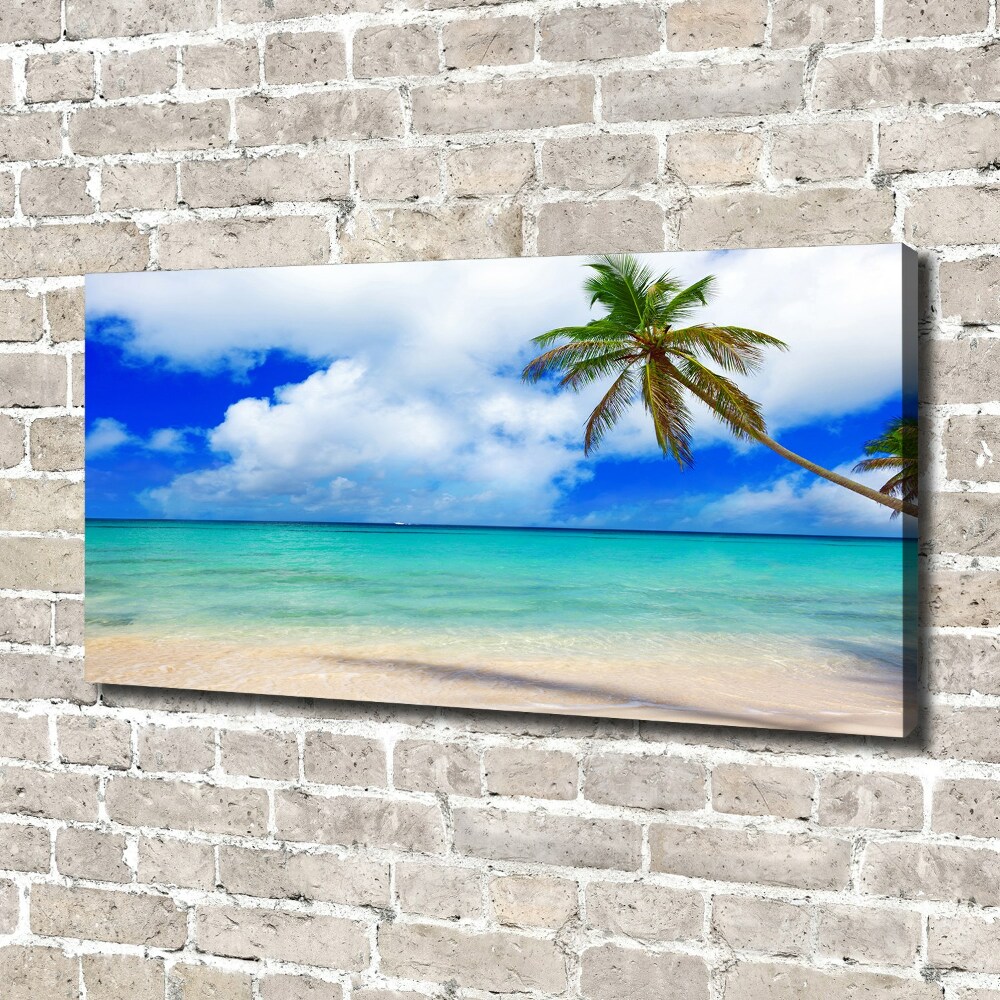 Tableau imprimé sur toile Plage des Caraïbes