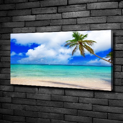 Tableau imprimé sur toile Plage des Caraïbes