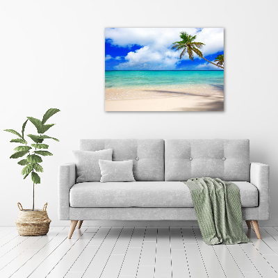 Tableau imprimé sur toile Plage des Caraïbes