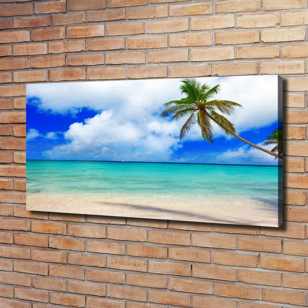 Tableau imprimé sur toile Plage des Caraïbes