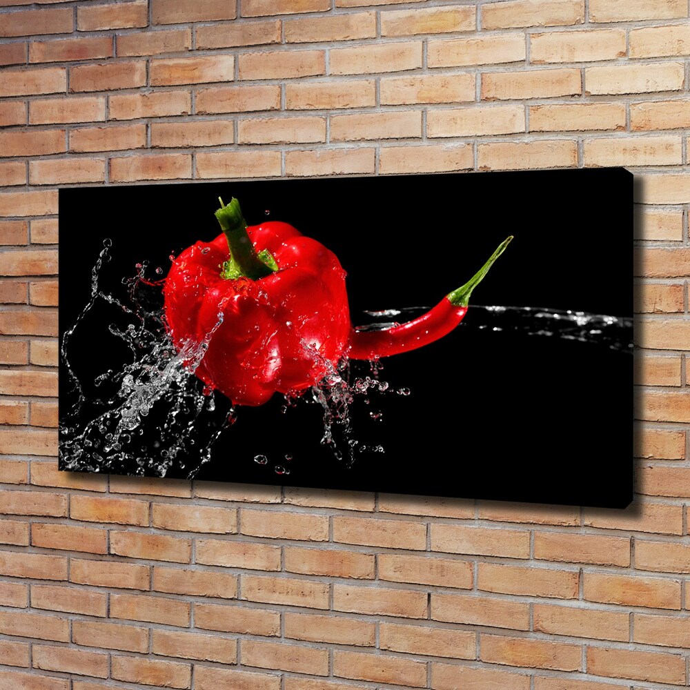 Tableau sur toile Poivrons rouges