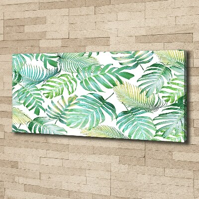 Tableau mural sur toile Feuilles de palmier tropicales