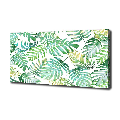 Tableau mural sur toile Feuilles de palmier tropicales