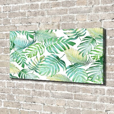 Tableau mural sur toile Feuilles de palmier tropicales