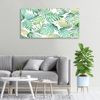 Tableau mural sur toile Feuilles de palmier tropicales